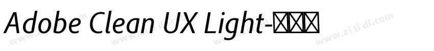 Adobe Clean UX Light字体转换